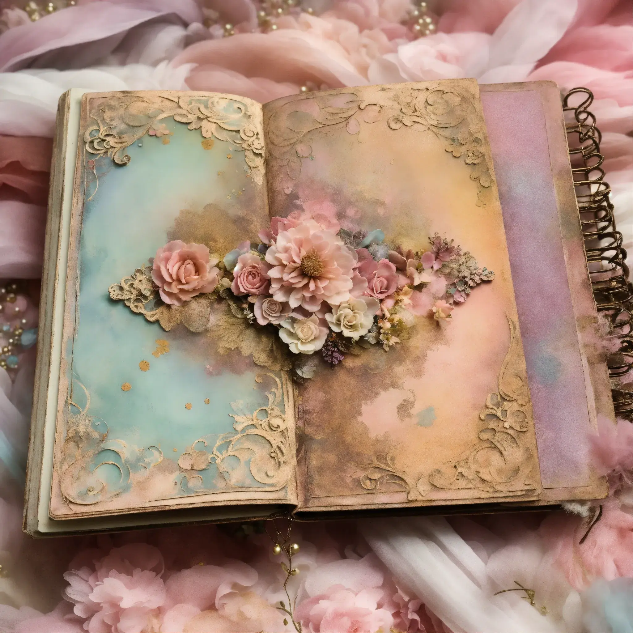 Handen die een kleurrijke papier collage maken